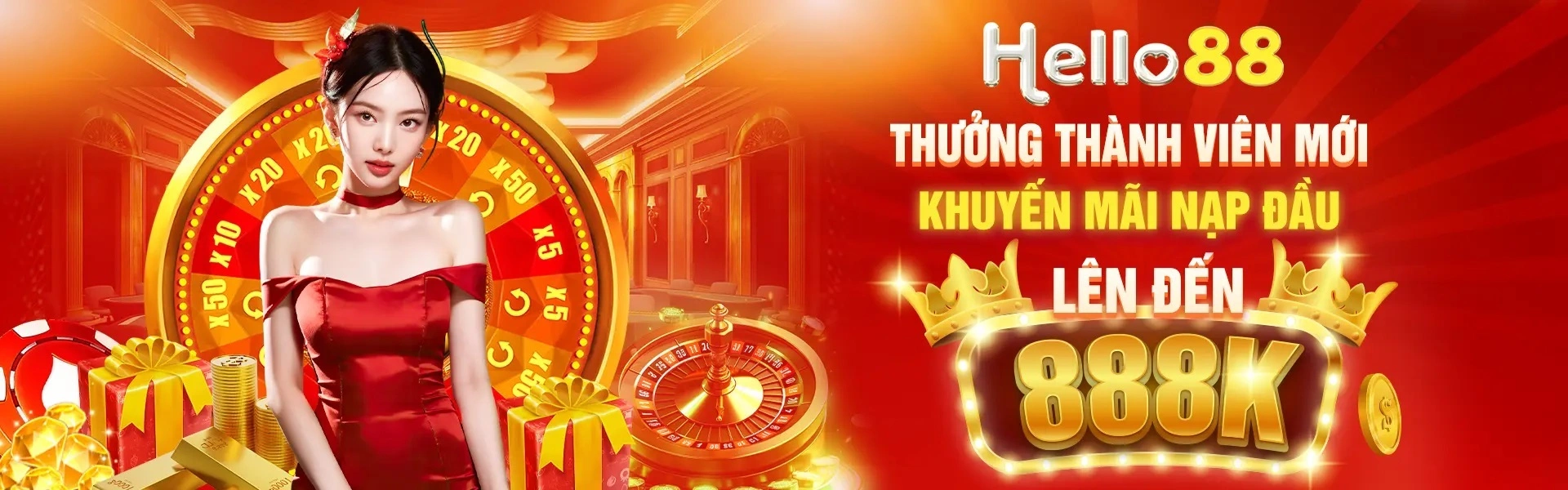 Banner giới thiệu Hello88 về casino, slot, bắn cá và giải trí trực tuyến